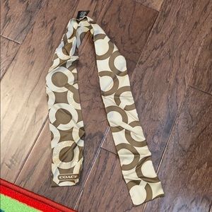 Coach scarf for bag or hair